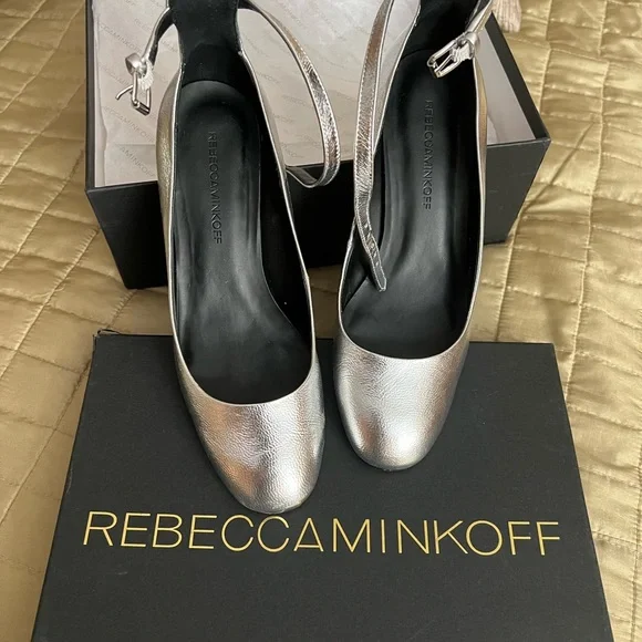 Rebecca Minkoff Silver Heels - Picture 1 of 8